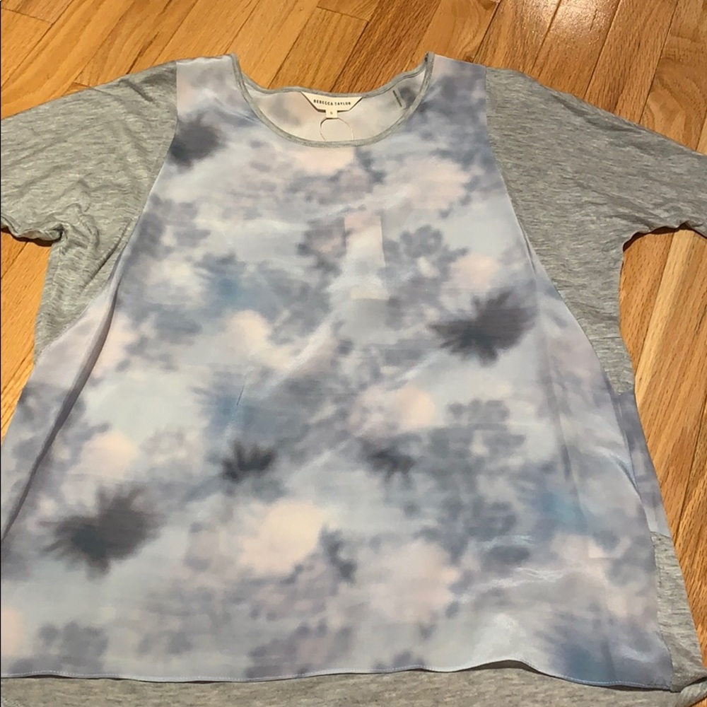 NWT Rebecca Taylor silk shirt size 0